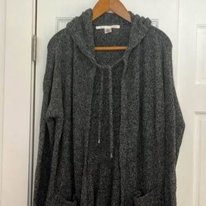 Long Hooded Cardigan